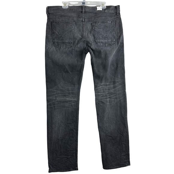Hudson Bryon Straight 38x34 Black Button Fly Jeans - Picture 10 of 10